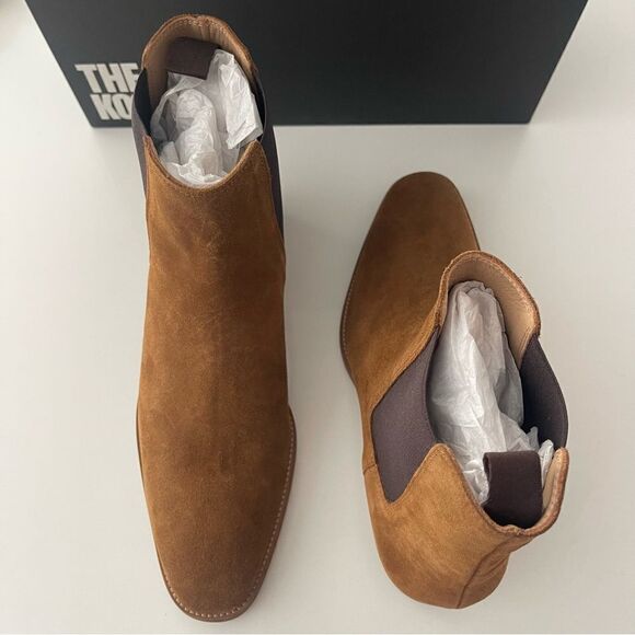 The Kooples Men’s Suede Leather Chelsea Boots NIB Size 42 main image 5